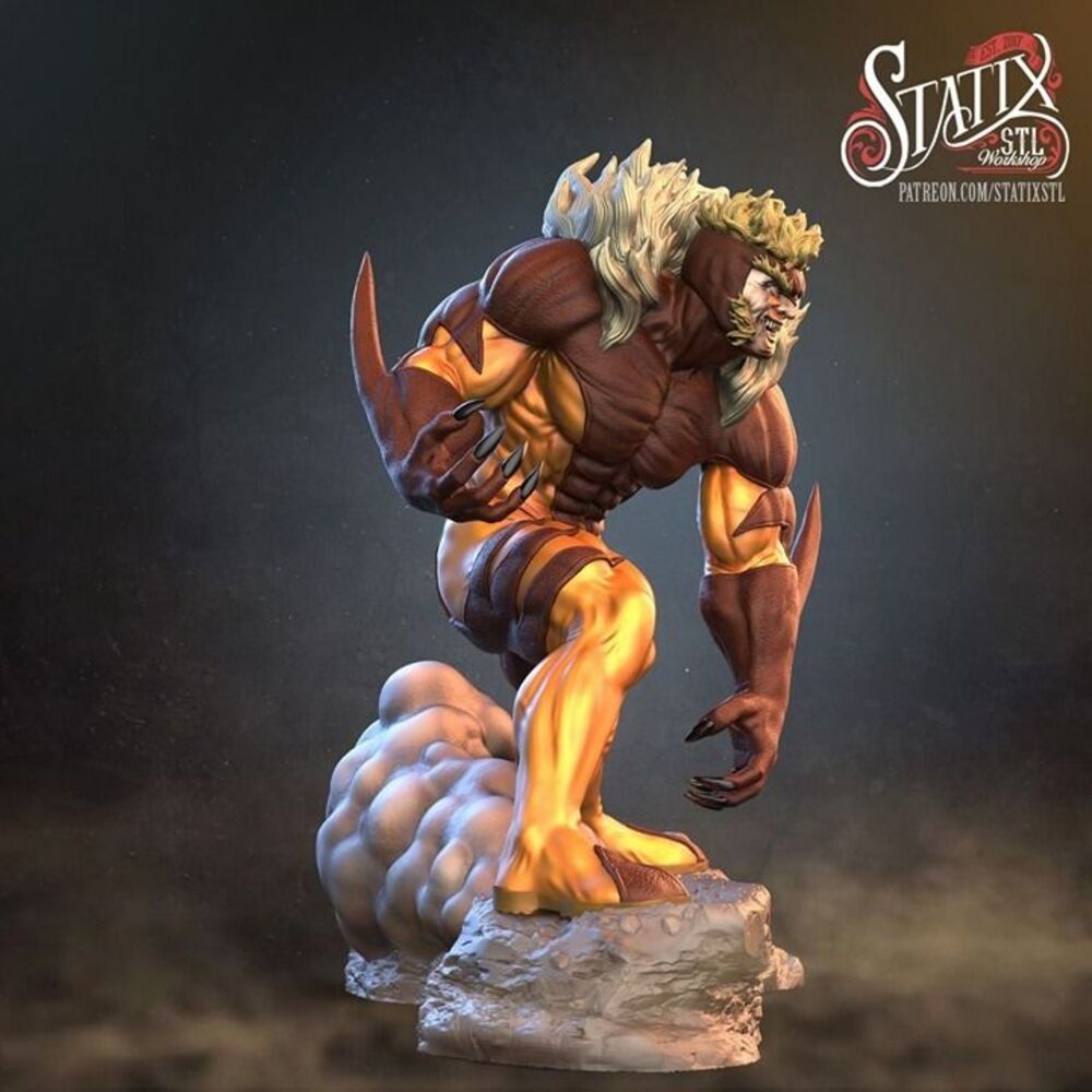 SaberTooth xmen marvel figure 25cm Tall